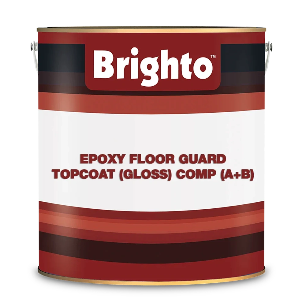 Couche de finition époxy Brighto pour protection de sol (brillante) Comp (A+B)